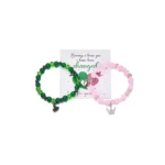 Wicked Matching Bracelet Set Magnetic Heart Charm 2PCS