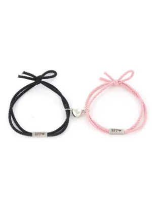 BFF Heart Magnetic Bracelets-2Pcs Best Friends Gift