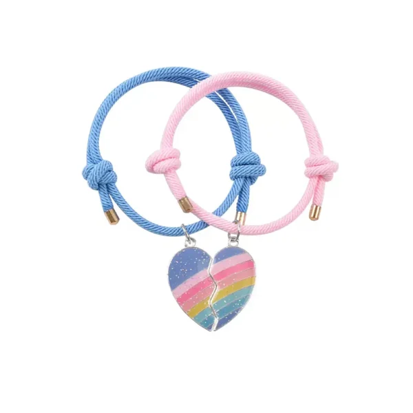 Rainbow Heart BFF Bracelets