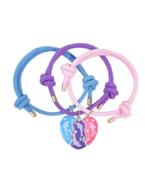Starry Broken Heart BFF Bracelets for 3 Best Friends