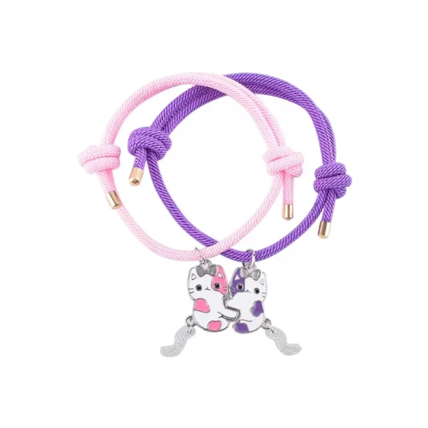Cute Cartoon Cat BFF Bracelets