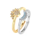 Sun And Moon Couple Rings For Women Gift