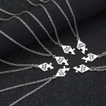 Best Friends Puzzle Necklace Set for 2-8 Best Friends Squad