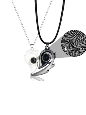 BFF Projection Necklace Set I Love You In 100 Languages