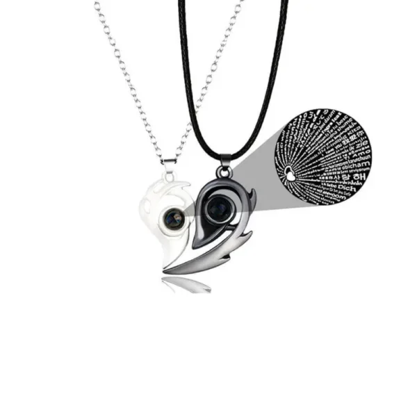 BFF Projection Necklace Set I Love You In 100 Languages