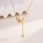 For Love- Interlocked Diamond Tassel Necklace