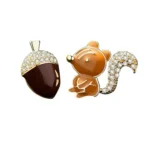 Squirrel Acorn Earrings