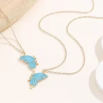 BFF Butterfly Necklace-2 Best Friend Jewelry