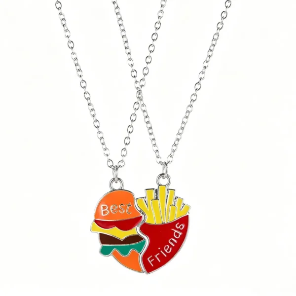 Hamburger Fries BFF Necklaces