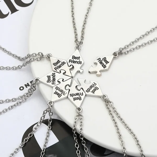 Best Friends Puzzle Necklace Set for 2-8 Best Friends Squad