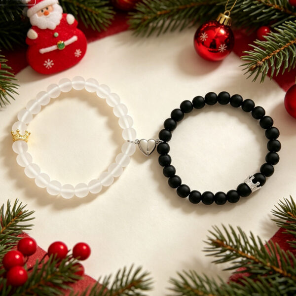 Magnetic Heart BFF Matching Bracelets|Friendship Couple Gift
