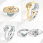 Sun And Moon Couple Rings For Women Gift
