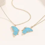BFF Butterfly Necklace-2 Best Friend Jewelry