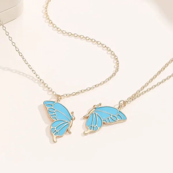 BFF Butterfly Necklace-2 Best Friend Jewelry
