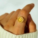 To My Granddaughter- I Would Change The World For You Ring