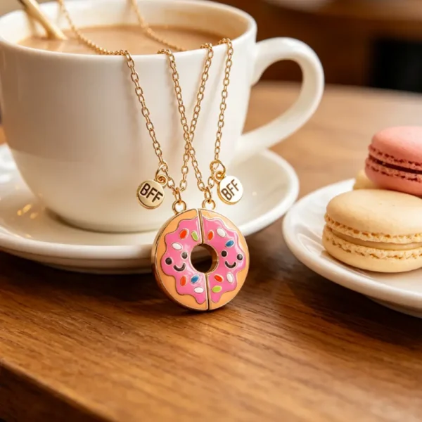 Magnetic Donut BFF Necklaces