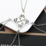 Best Friends Puzzle Necklace Set for 2-8 Best Friends Squad