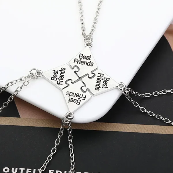 Best Friends Puzzle Necklace Set for 2-8 Best Friends Squad