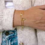 Mother & Daughter Matching Heart Beat Bracelet Set