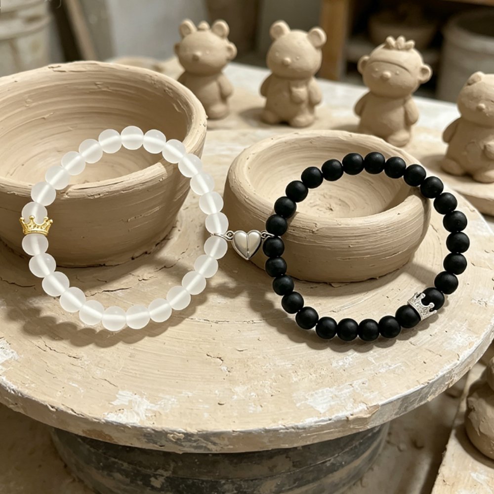 Magnetic Heart BFF Matching Bracelets