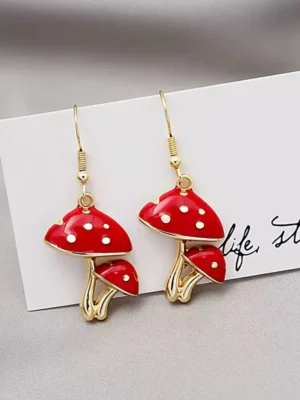 Mushroom Earrings