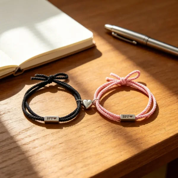 BFF Heart Magnetic Bracelets-2Pcs Best Friends Gift