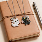 Cute Kitty BFF Necklaces-2Pcs Best Friend Pendant Gift