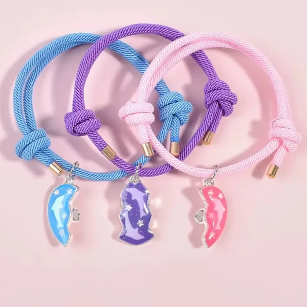 Starry Broken Heart BFF Bracelets for 3 Best Friends