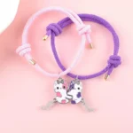 Cute Cartoon Cat BFF Bracelets for 2 Best Friends