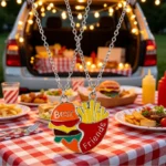Hamburger Fries BFF Necklaces