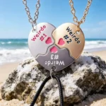 Weirdo #1 #2 #3 BFF Necklace for 3 Best Friends