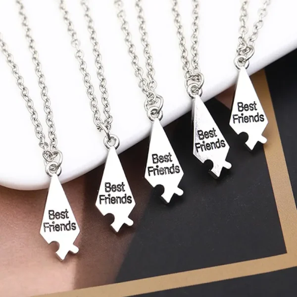 Best Friends Puzzle Necklace Set for 2-8 Best Friends Squad