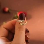 Hug Ring For Women BFF Best Friend Crystal Open Jewelry Gift