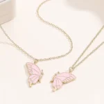 BFF Butterfly Necklace-2 Best Friend Jewelry