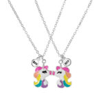 Unicorn BFF Necklaces Matching Friendship Necklaces for Girls