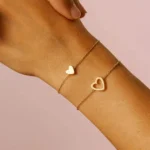 Mother & Daughter Matching Heart Beat Bracelet Set