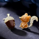 Squirrel Acorn Earrings