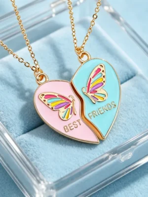 Heart Butterfly Necklace