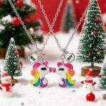 Unicorn BFF Necklaces Matching Friendship Necklaces for Girls