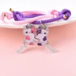 Cute Cartoon Cat BFF Bracelets for 2 Best Friends
