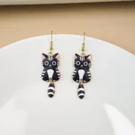 Cat Dangle Earrings- Cute Animal Jewelry
