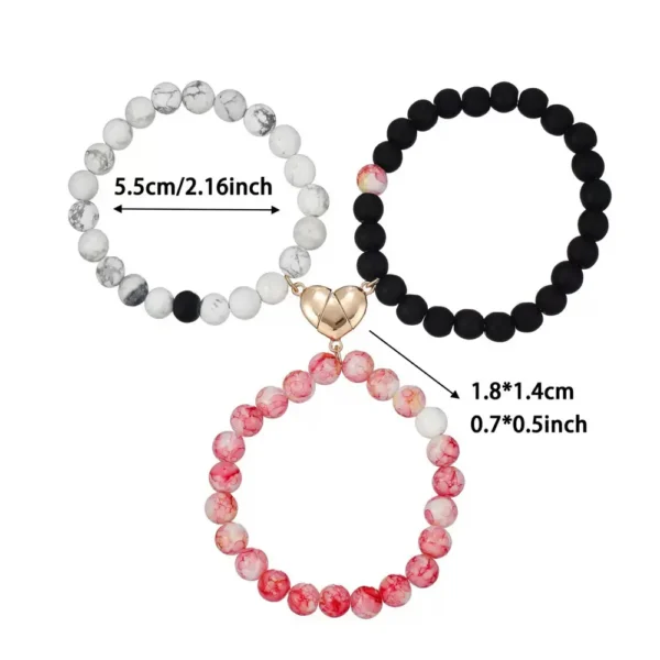 Magnetic BFF Bracelets for 3 Best Friends