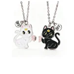 Magnetic Cat BFF Necklaces-for 2 Best Friend