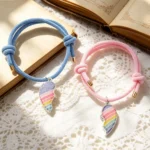 Rainbow Heart BFF Bracelets-2Pcs Best Friends Gift