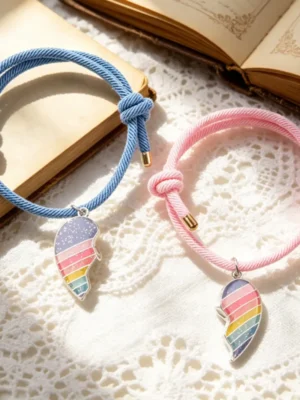 Rainbow Heart BFF Bracelets
