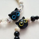 Cut Cat Beaded Bracelet Adjustable Cat Eye Jewelry