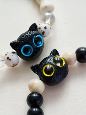 Cut Cat Beaded Bracelet
