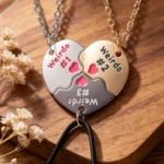 Weirdo #1 #2 #3 BFF Necklace for 3 Best Friends