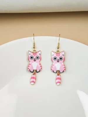 Cat Dangle Earrings