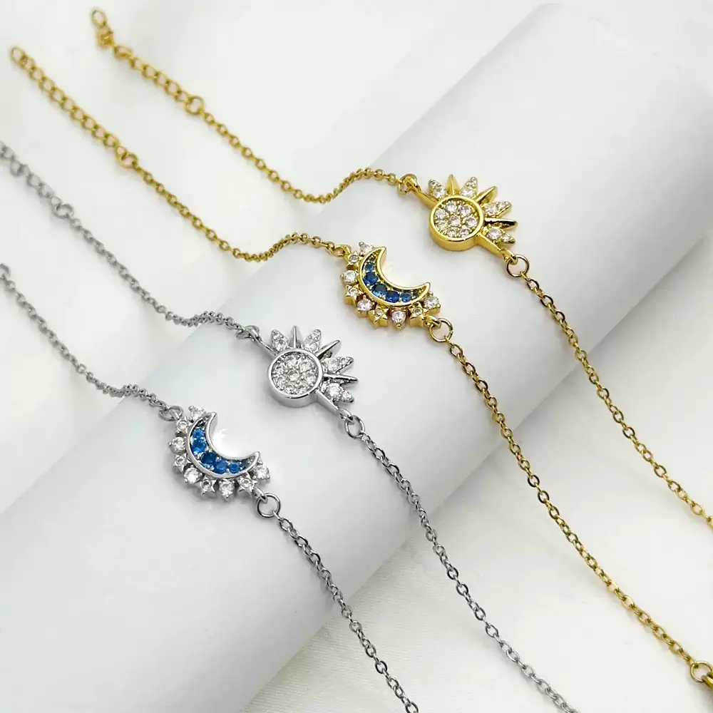 Sun Moon Layered Bracelet